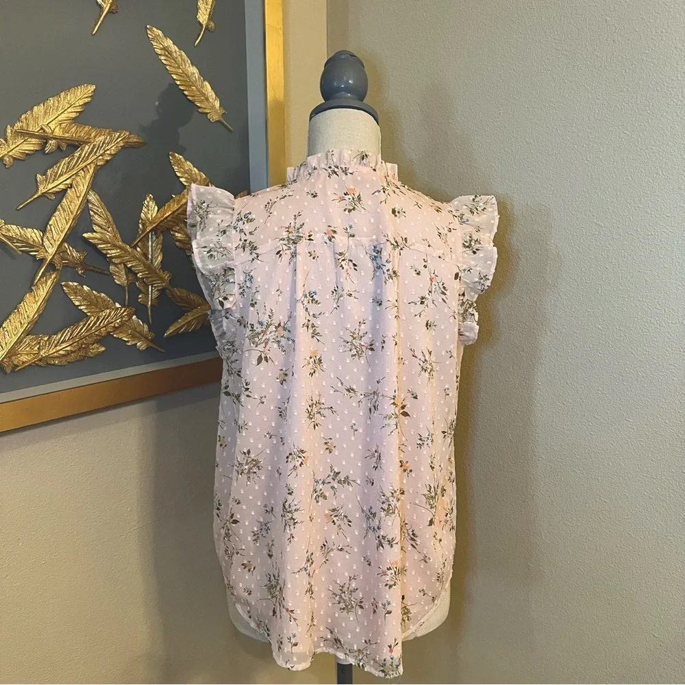 Garden Smocked Ruffle Button Top - Picture 7 of 7